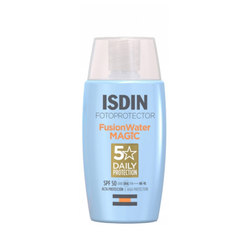 کرم ضد آفتاب بدون رنگ SPF 50 مدل water_magic مناسب برای انواع پوست حجم 50 میلی‌لیتر